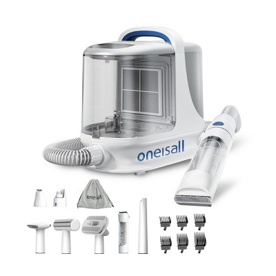 Oneisall BM3 7-in-1 Pet Grooming Vacuum Kits- 13000Pa, 3L Dust Cup, 7 Tools w/ Clippers & Brush, 3 Suction Levels, for Dogs&Cats