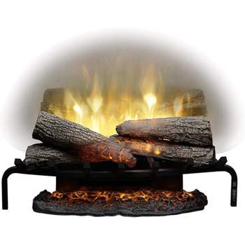 Dimplex Revillusion 25.6" W x 19" H x 13" D Electric Fireplace Log Set with Ashmat - Black, RLG25