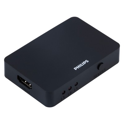 Philips 3 Port HDMI Switch - Black