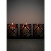 3x3 White Pillar Candles Set of 3 - Unscented Pillar Candles for Home - Elegant White Candles for Relaxing Atmosphere - 4 of 4