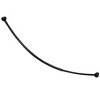Home Mart Goods Black Metal Shower Curtain Curved Rod Rust Resistant Non-Slip - 40"-64" - 4 of 4