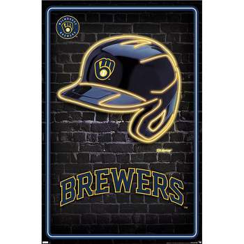 MLB Milwaukee Brewers - Neon Helmet 23 Poster