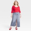 Women's Long Sleeve Rib Scoop Neck T-Shirt - Universal Thread™ - 3 of 3