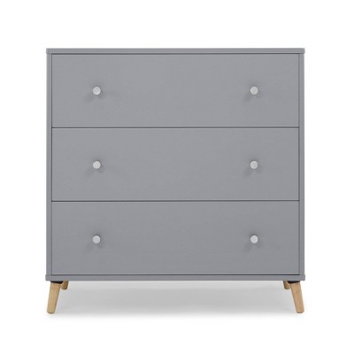 Delta Children Jordan 3 Drawer Dresser With Interlocking Drawers - Gray ...