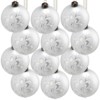 Syemin Decorative Objects Christmas Ball Ornaments Glass Decorative Hanging Ball Christmas Tree Ornaments Set of 12, White, 3"*3"*3" - 2 of 4