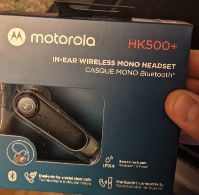 Motorola In-ear Bluetooth Wireless Mono Headset Hk500+ - Black : Target
