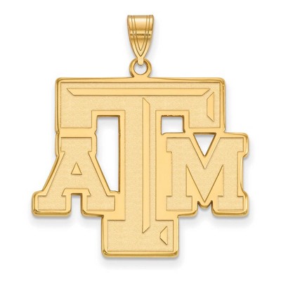 Black Bow Jewelry 14k Yellow Gold Texas A&M Aggies NCAA Extra Large Pendant