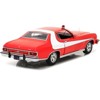1976 Ford Gran Torino Red with White Stripes "Starsky and Hutch" (1975-1979) TV Series 1/24 Diecast Model Car by Greenlight - 2 of 4