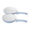 LunaLulink 12pc Ceramic Cookware Set; Blue Linen - 3 of 4
