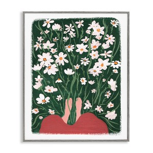 Stupell Industries Standing in Peaceful Flower Meadow Blooming Daisies Painting, 20" x 16" - 1 of 4