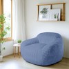 LikePay Oversize Faux Rabbit Fur Single Bean Bag Sofa with Arms for Living Room, Bedroom, Gaming room - 2 of 4