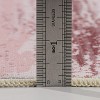 MontVoo Modern Abstract Washable Area Rug Pink - 4 of 4