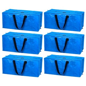 Unique Bargains Waterproof Extra Large Foldable Space Saving Storage Tote 6 Pcs - 1 of 4