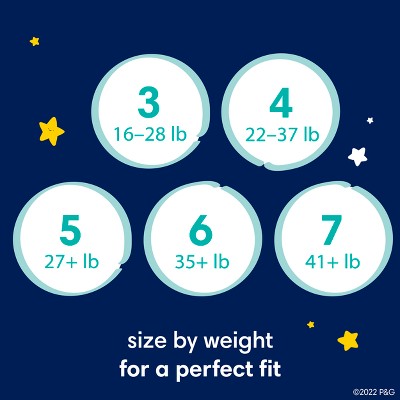 Pampers Swaddlers overnights Diapers Enormous Pack  Size 6 - 72ct