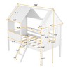 CAVINAS Twin Size Modern Low Loft Bed with Two Side Windows & Ladder,House Bed Frame for Bedroom,Kids Room - 4 of 4