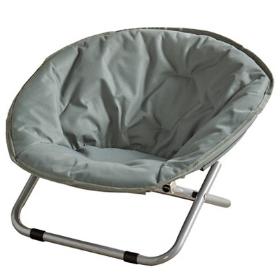 Gray Foldable Elevated Indoor/Outdoor Polyester Dog Cot Bed