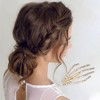 Unique Bargains Rhinestone Palm Hair Clips 1 Pc - 2 of 4