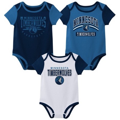 NBA Minnesota Timberwolves Boys' 3pk Bodysuit Set