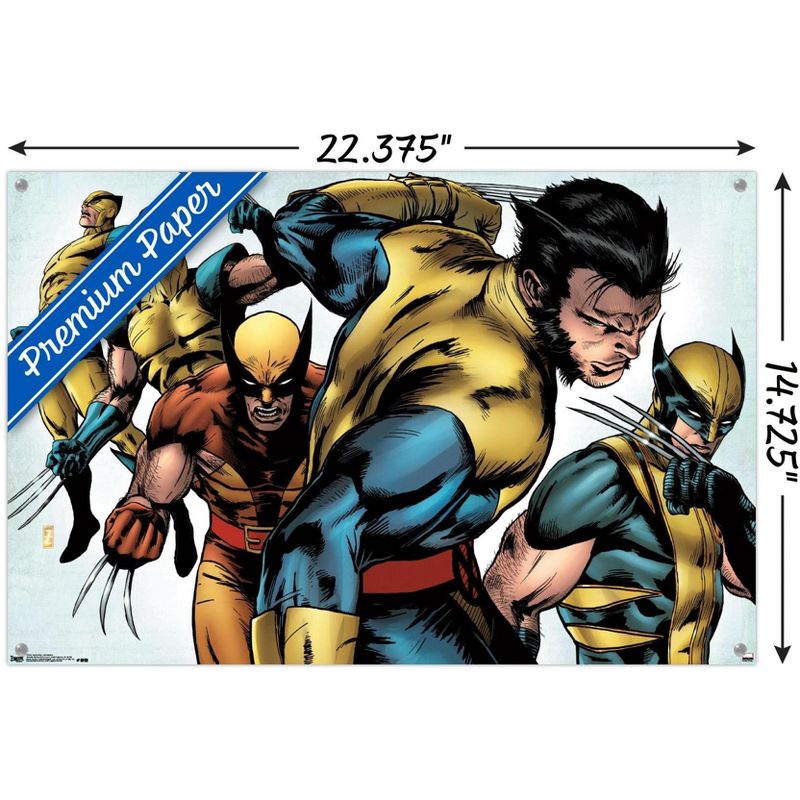 Trends International Marvel Comics - Wolverine - Evolution Unframed Wall Poster Prints, 3 of 7