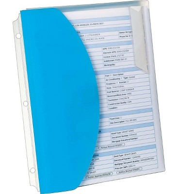 Oxford 4-Pocket Envelope Folder Blue/Translucent (OXF 35103) 372238