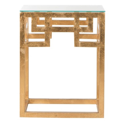 Burbage End Table Gold/Clear - Safavieh