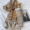 Anna-Kaci Plaid Pattern Soft Woven Winter Scarf with Cozy Texture 71×24.8 Inches - 3 of 4