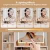 Jojoka Vanity Desk with LED Mirror, Makeup Table with 3 Lighting Modes, 5 Drawers, Movable Side Cabinet & Stool - 4 of 4