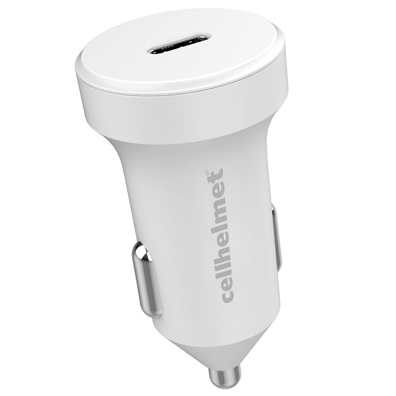 cellhelmet® 20-Watt Single-USB Power Delivery Car Charger with USB-C® to Lightning® Round Cable, 3 Feet, 5 of 8