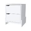 NicBex 14.57 inch Nightstand with 2 Drawers,Wooden Side Table with Sturdy Base,Modern Bedside Table for Bedroom,Living Room - 2 of 4