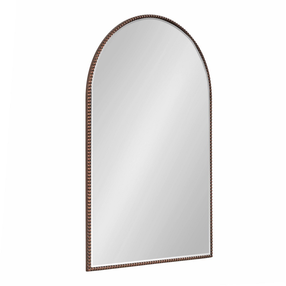 Kate & Laurel All Things Decor 20"x30" Gwendolyn Arch Wall Mirror Bronze: Elegant Vanity, No Assembly Required