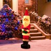 Northlight Lighted Santa Claus Blow Mold Outdoor Christmas Decoration - 42" - Clear Lights - 2 of 4