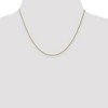 Black Bow Jewelry 1mm 10k Yellow Gold Solid Wheat Chain Necklace - 2 of 4