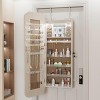 Dexmalle Jewelry Cabinet Armoire with Full Length Mirror - 3 of 4