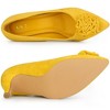 BLISSFUL STEP Women's Pointed Toe Stiletto Heel Slip-on Pumps - 4 of 4