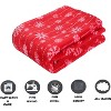 Elegant Comfort Super Soft Christmas Prints Blanket Home D¨¦cor, Warm Cozy Throws for Winter Bedding. - 4 of 4