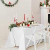 Costway 10 PCS 60'' x 102'' Rectangle Polyester Tablecloth For Home Wedding Restaurant Party WhiteBlackIvory - 2 of 4