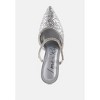 Iris Glitter Diamante Embellished Spool Heel Sandals - 4 of 4