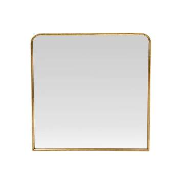 Metal Framed Wall Mirror Brass - 3R Studios