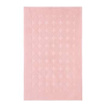 Turkish Cotton Sinemis Terry Bath Mat Pink - Linum Home Textiles