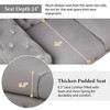 40.5" Modern Single Sofa With Arms, Accent Sofa Armchair With Button Tufted Back, Velvet Upholstered Single Sofa Chair For Bedroom Small Space - image 3 of 4