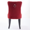 NicBex Modern Dining Chairs Set of 2,Velvet Upholstered Kitchen Chair with Wood Legs for Dining Room,Living Room - 4 of 4