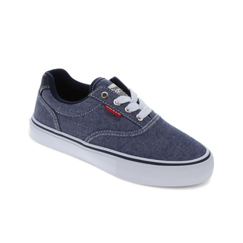 Levi s Kids Thane Chambray Casual Lace Up Sneaker Shoe Blue Size 5.5