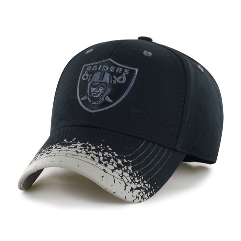 Oakland Raiders NFL TEAM-BASIC Black-White Fitted Hat