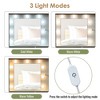PAGED Makeup Vanity Desk with Lights Elegant Vanity Desk with Socket, Hairdryer Shelving, Mirror, Drawer for Bedroom, Powder Room - 2 of 4