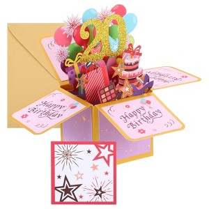 Unique Bargains Thickened Paper 3D Funny Women Gift Greeting Card - 1 of 4