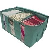 Sorbus 2pk 3 Sectional 24x14x11 Foldable Fabric Storage Organizer Bag  Teal : Target