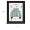 HomeRoots Flower Market Hyacinths Black Framed Print Wall Art - 3 of 4