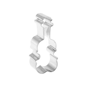 Unique Bargains Pastry Cutter Music Note Cookie Cutter Dishwasher Safe Stainless Steel Silver Tone 1Pcs - 1 of 4