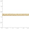 Black Bow Jewelry 4.5mm, 14k Yellow Gold, Open Concave Curb Chain Bracelet - 4 of 4