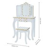 Fantasy Fields Gisele Polka Dot Kids Vanity Table & Stool with LED - 4 of 4